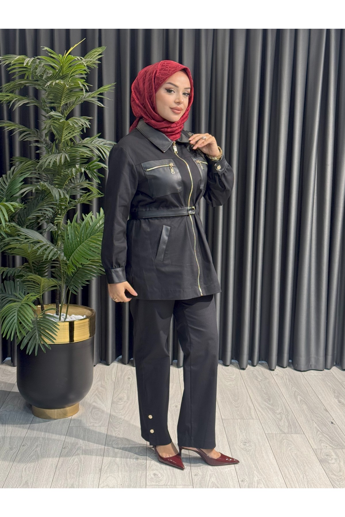 SBL DESİGN MARKA 15181  TAKIM SİYAH