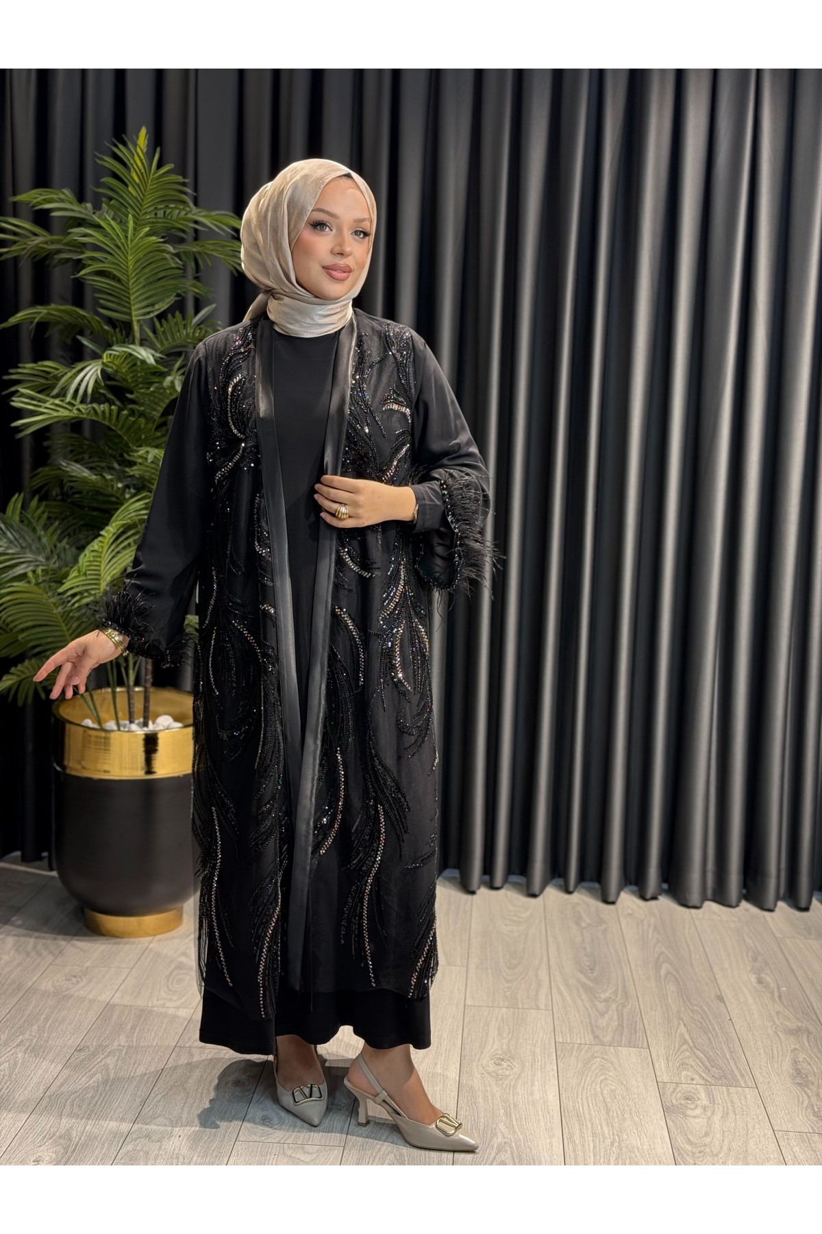 GAZELLA ABAYA TAKIM-42931