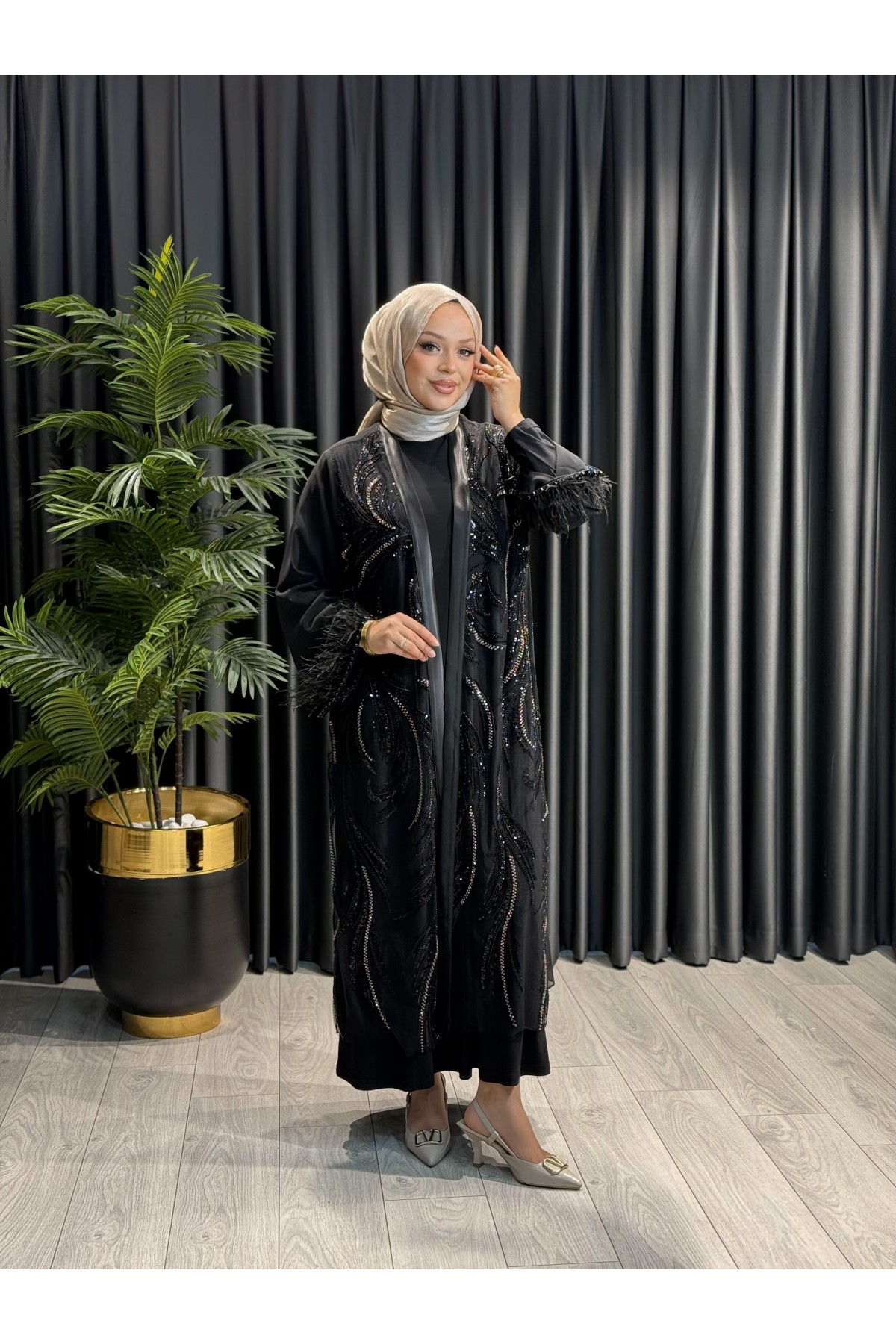 GAZELLA ABAYA TAKIM-42931