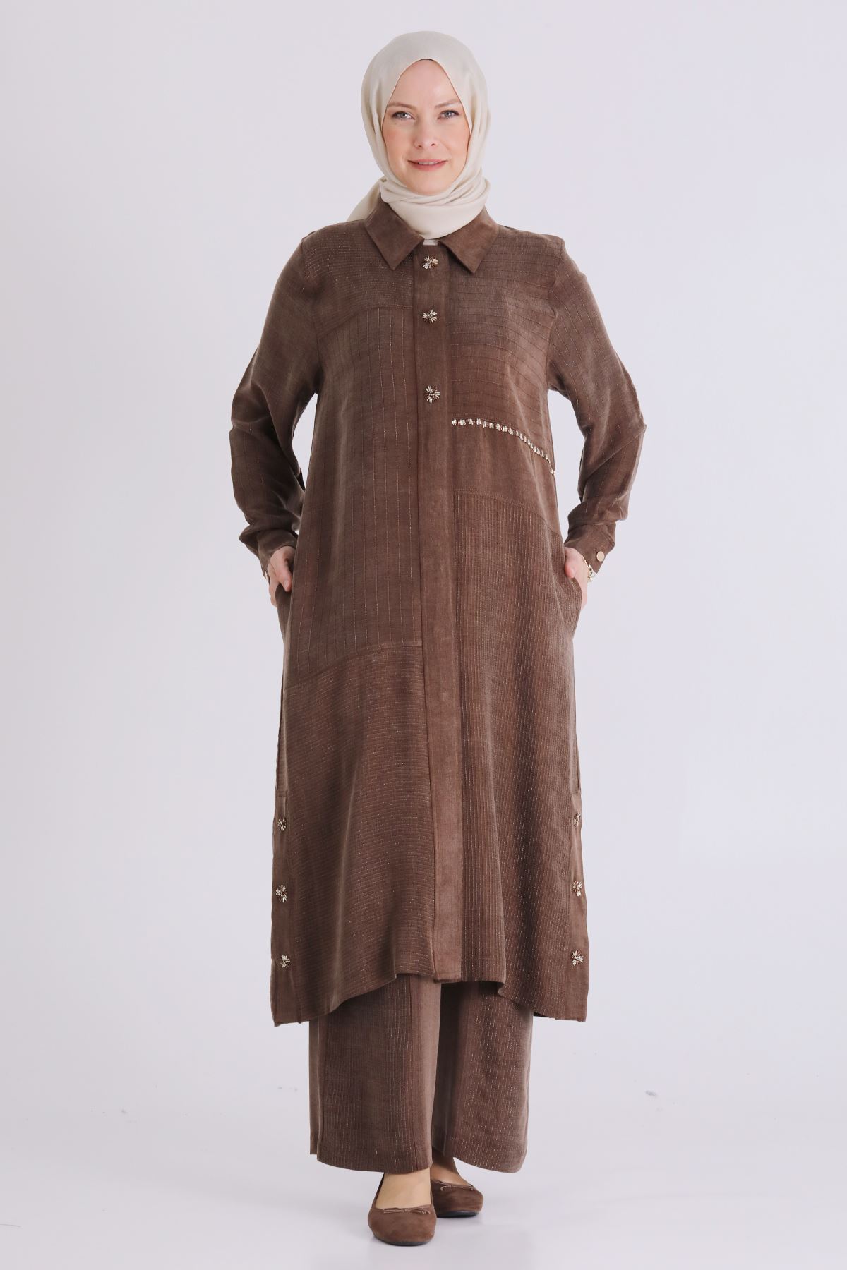 BEHREM İKİLİ TAKIM 35151 KAHVE