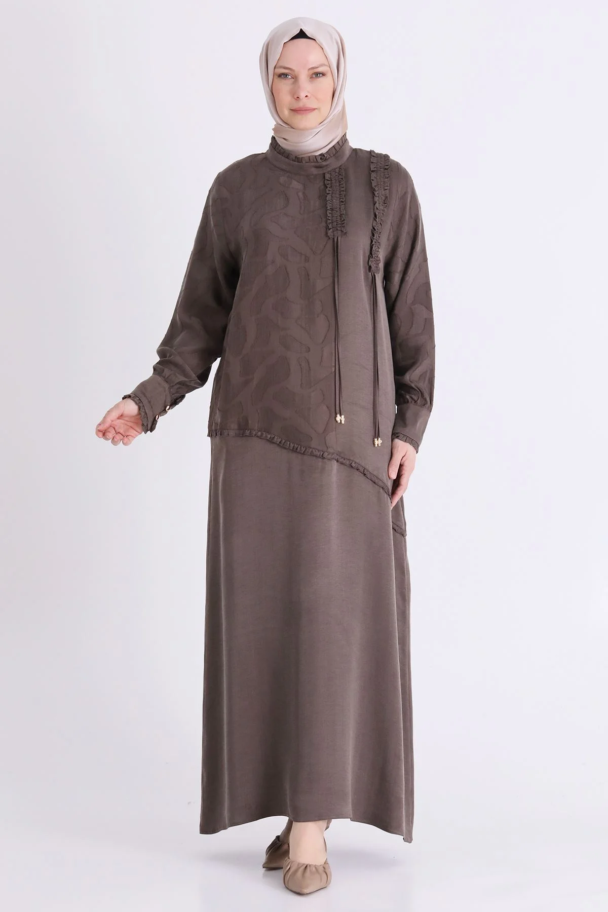 BEHREM 75017 ELBİSE KAHVE