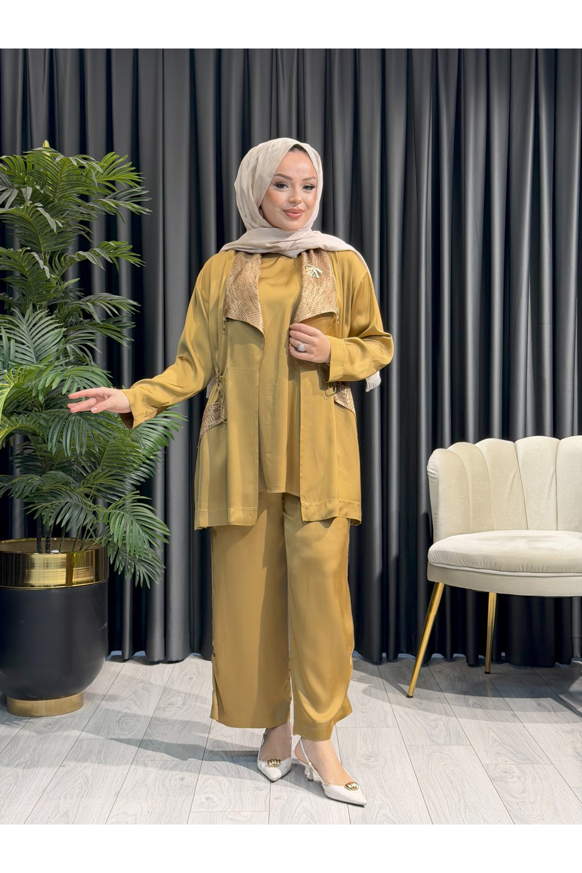 MÜSEMMA GÜL TAKIM OLİVE