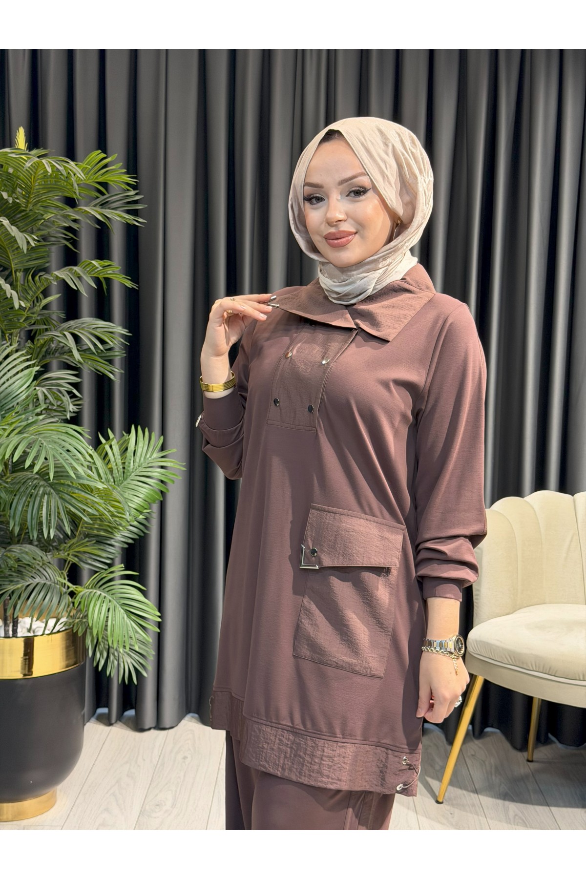 BEHREM 35143 İKİLİ TAKIM KAHVE
