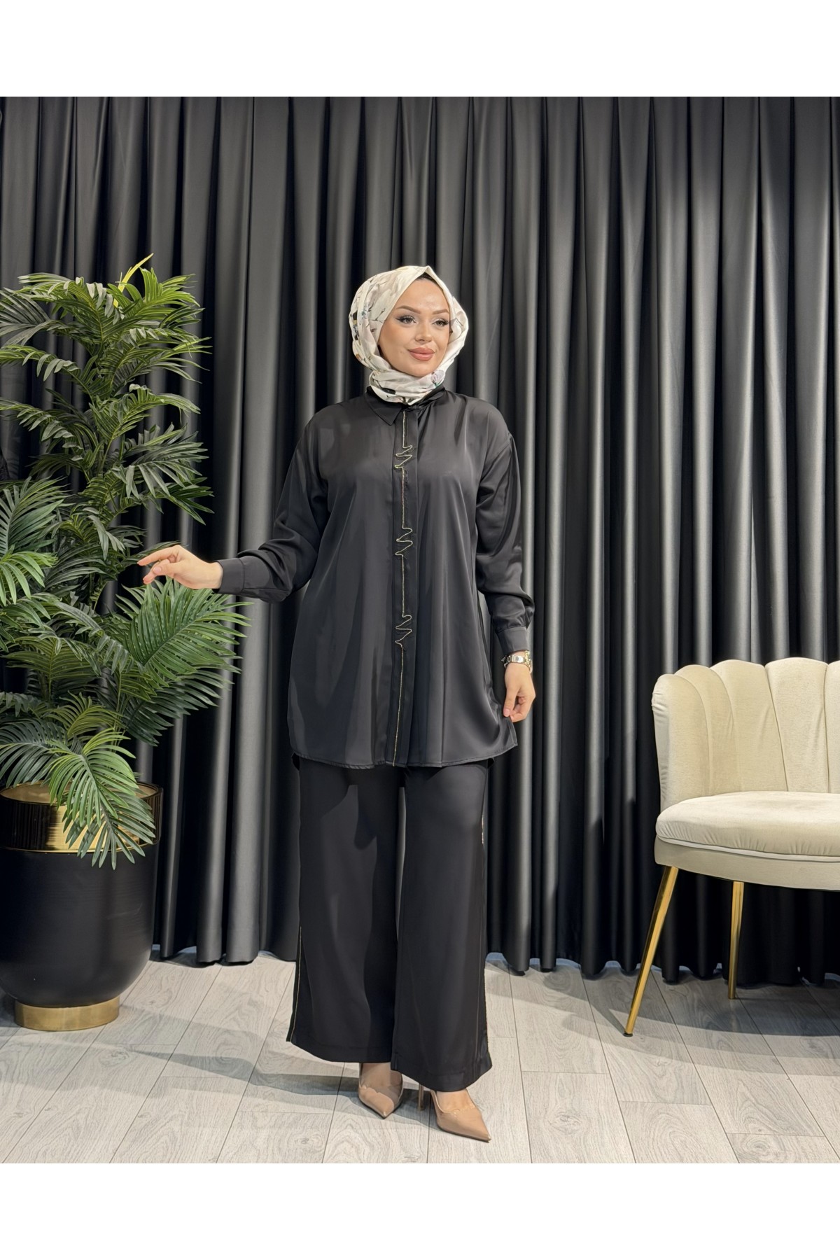 MÜSEMMA LANTANA TAKIM SİYAH