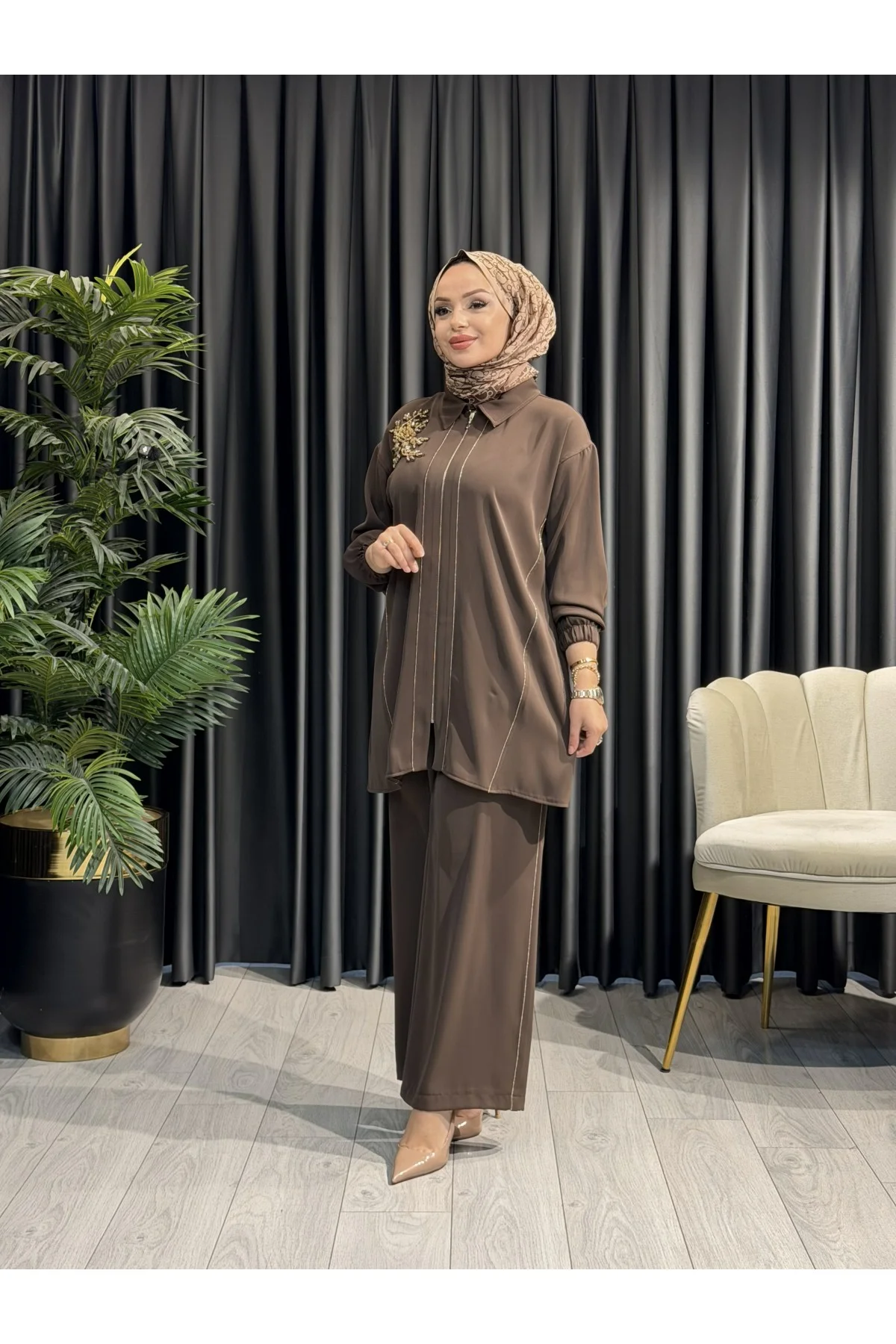 Müsemma,ikili takım,zara saten kumaş 